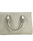 Michael Kors Sheila Medium Crossbody Satchel Purse Bag Pale Gold