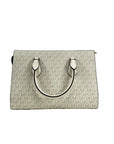 Michael Kors Sheila Medium Crossbody Satchel Purse Bag Pale Gold