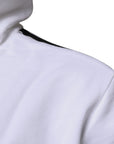 Dolce & Gabbana White Full Zip Hooded Sweatshirt Sweater