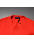 Dolce & Gabbana Red Logo Polyester Crew Neck Sweatshirt Sweater