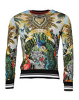 Dolce & Gabbana Multicolor Jungle DG King Pullover Sweater