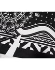 Dolce & Gabbana White Black Printed Cotton Sweatshirt Sweater