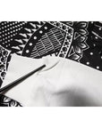 Dolce & Gabbana White Black Printed Cotton Sweatshirt Sweater