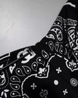 Dolce & Gabbana Black Bandana Hooded Men Sweatshirt Sweater