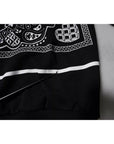 Dolce & Gabbana Black Bandana Hooded Men Sweatshirt Sweater