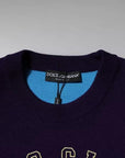 Dolce & Gabbana Blue 1984 Milano CrewNeck Sweatshirt Sweater