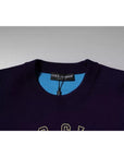 Dolce & Gabbana Blue 1984 Milano CrewNeck Sweatshirt Sweater