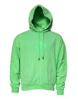 Dolce & Gabbana Green Logo Hooded Pullover Sweatshirt Sweater