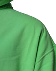 Dolce & Gabbana Green Logo Hooded Pullover Sweatshirt Sweater