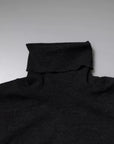 Dolce & Gabbana Black Wool Turtleneck Pullover Sweater