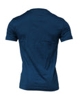 Dolce & Gabbana Blue Crown Bee Cotton Men Crew Neck T-shirt