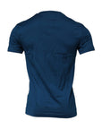 Dolce & Gabbana Blue Crown Bee Cotton Men Crew Neck T-shirt