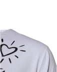 Dolce & Gabbana White Floral Print Cotton Crew Neck T-shirt
