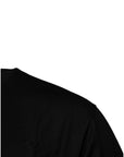 Dolce & Gabbana Black Logo Patch Cotton Crew Neck T-shirt