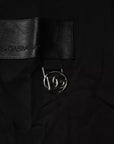 Dolce & Gabbana Black Logo Patch Cotton Crew Neck T-shirt