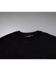 Dolce & Gabbana Black Logo Patch Cotton Crew Neck T-shirt