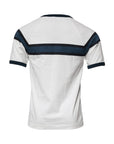 Dolce & Gabbana White Logo Print Cotton Men Crew Neck T-shirt