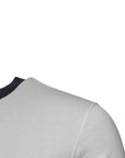 Dolce & Gabbana White Blue Logo Cotton Men Crew Neck T-shirt