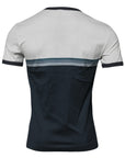 Dolce & Gabbana White Blue Logo Cotton Men Crew Neck T-shirt