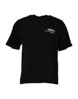 Dolce & Gabbana Black Amore Leopard Cotton Crew Neck T-shirt