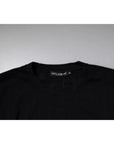 Dolce & Gabbana Black Amore Leopard Cotton Crew Neck T-shirt