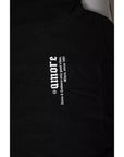 Dolce & Gabbana Black Amore Leopard Cotton Crew Neck T-shirt
