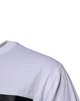 Dolce & Gabbana White Logo Patch Cotton Crew Neck T-shirt