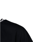 Dolce & Gabbana Dark Blue Logo Crown Cotton Crew Neck T-shirt