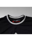 Dolce & Gabbana Dark Blue Logo Crown Cotton Crew Neck T-shirt