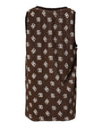 Dolce & Gabbana Brown Logo Monogram Cotton Crew Neck T-shirt