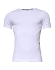 Dolce & Gabbana White Cotton Stretch Crewneck Underwear T-shirt