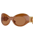 Versace Brown Acetate Sunglasses