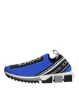 Dolce & Gabbana Blue Logo Low Top Sorrento Sneakers Shoes