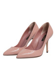Dolce & Gabbana Pink Patent Leather Stiletto Heel Pumps Shoes
