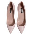 Dolce & Gabbana Pink Patent Leather Stiletto Heel Pumps Shoes