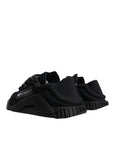 Dolce & Gabbana Black Nylon Low Top NS1 Sneakers Shoes