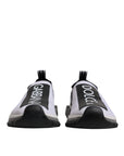 Dolce & Gabbana White Black Slip On Sorrento Sneakers Shoes