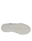 Dolce & Gabbana White Blue Logo Portofino Sneakers Shoes