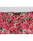 Dolce & Gabbana Multicolor Floral Silk Capri Pants