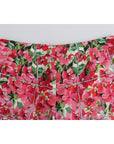 Dolce & Gabbana Multicolor Floral Silk Capri Pants