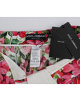 Dolce & Gabbana Multicolor Floral Silk Capri Pants