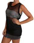 Dolce & Gabbana Elegant Sleeveless Black Mesh Top