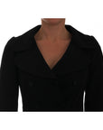 Dolce & Gabbana Chic Black Cropped Double Breasted Blazer