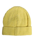Dolce & Gabbana Yellow Cotton Knitted Winter Beanie Hat