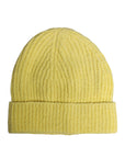 Dolce & Gabbana Yellow Cotton Knitted Winter Beanie Hat