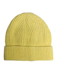 Dolce & Gabbana Yellow Cotton Knitted Winter Beanie Hat
