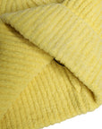 Dolce & Gabbana Yellow Cotton Knitted Winter Beanie Hat