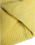 Dolce & Gabbana Yellow Cotton Knitted Winter Beanie Hat