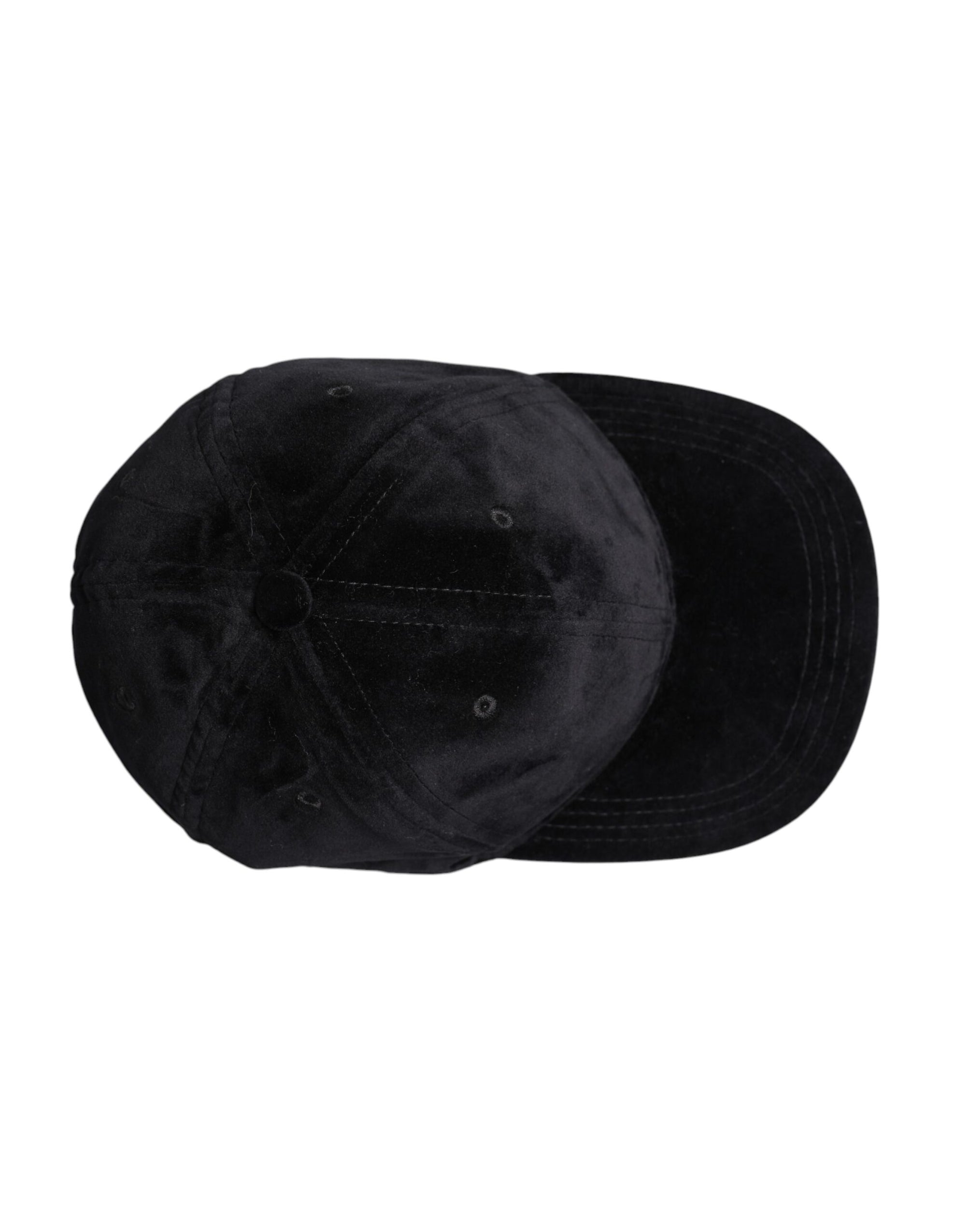 Dolce & Gabbana Black Cotton 6 Panels Baseball Cap