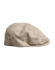 Dolce & Gabbana Beige Floral Linen Newsboy Hat